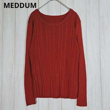 MEDDUM Medume M size Thin Knit Sweater Long Sleev… - image 1