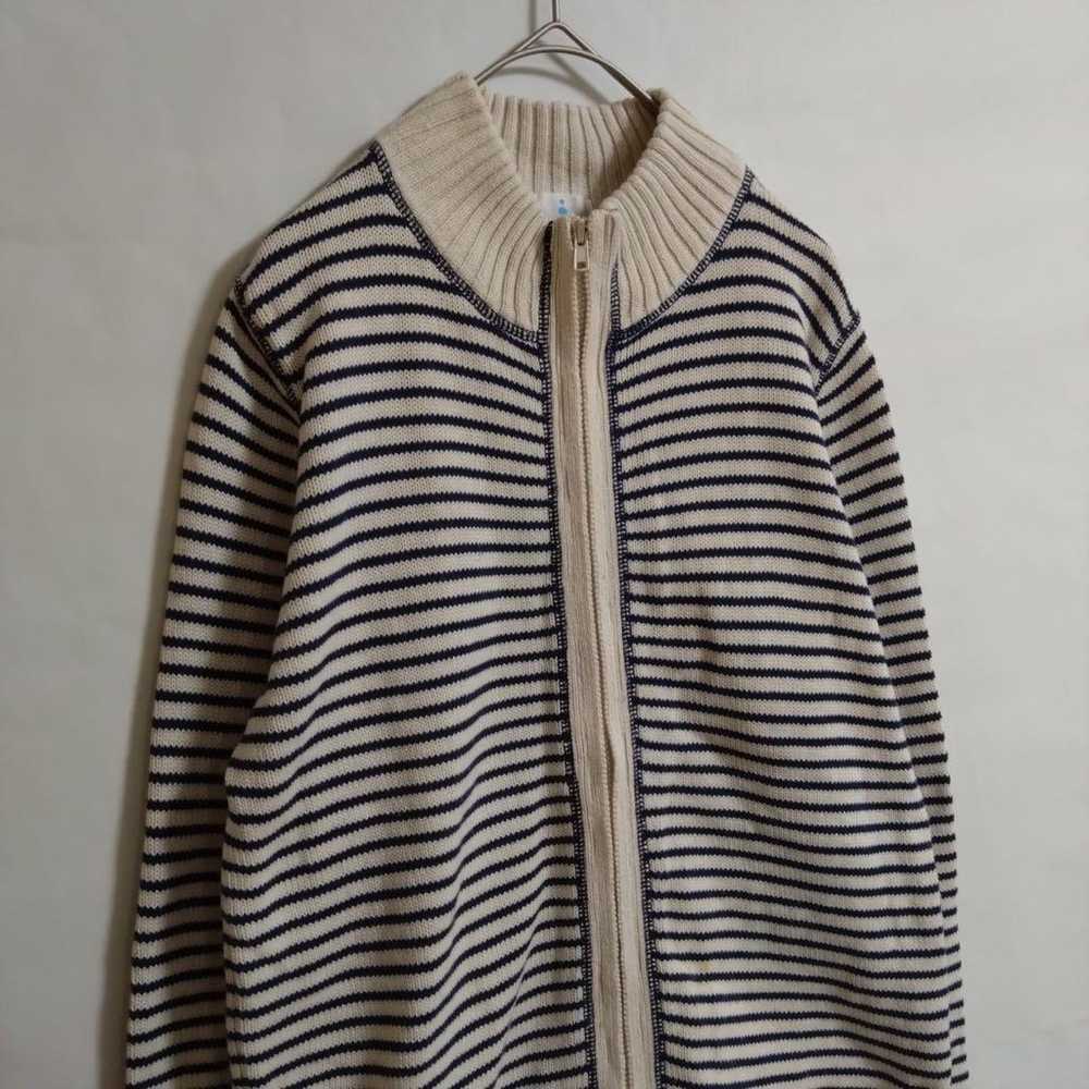 ☆ [Day and DAY] Tops Full Zip Knit Cotton Border - image 2