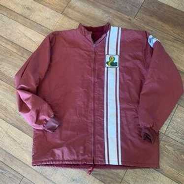 80's FORD COBRAレーシングジャケット　イエロー　黄色　usa製 Vintage 80s Ford Mustang Shelby Cobra Racing Jacket Fleece