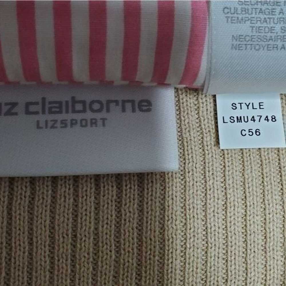 Liz Claiborne XL Liz Sport Cotton Sweater Striped - image 7