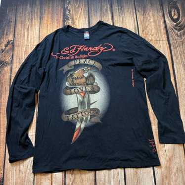 Designer × Ed Hardy × Japanese Brand Vintage long… - image 1