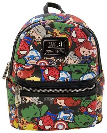Loungefly Marvel Chibi Avengers Backpack Bag Rare - Gem Loungefly Marvel Chibi Avengers Backpack Bag Rare - Gem
