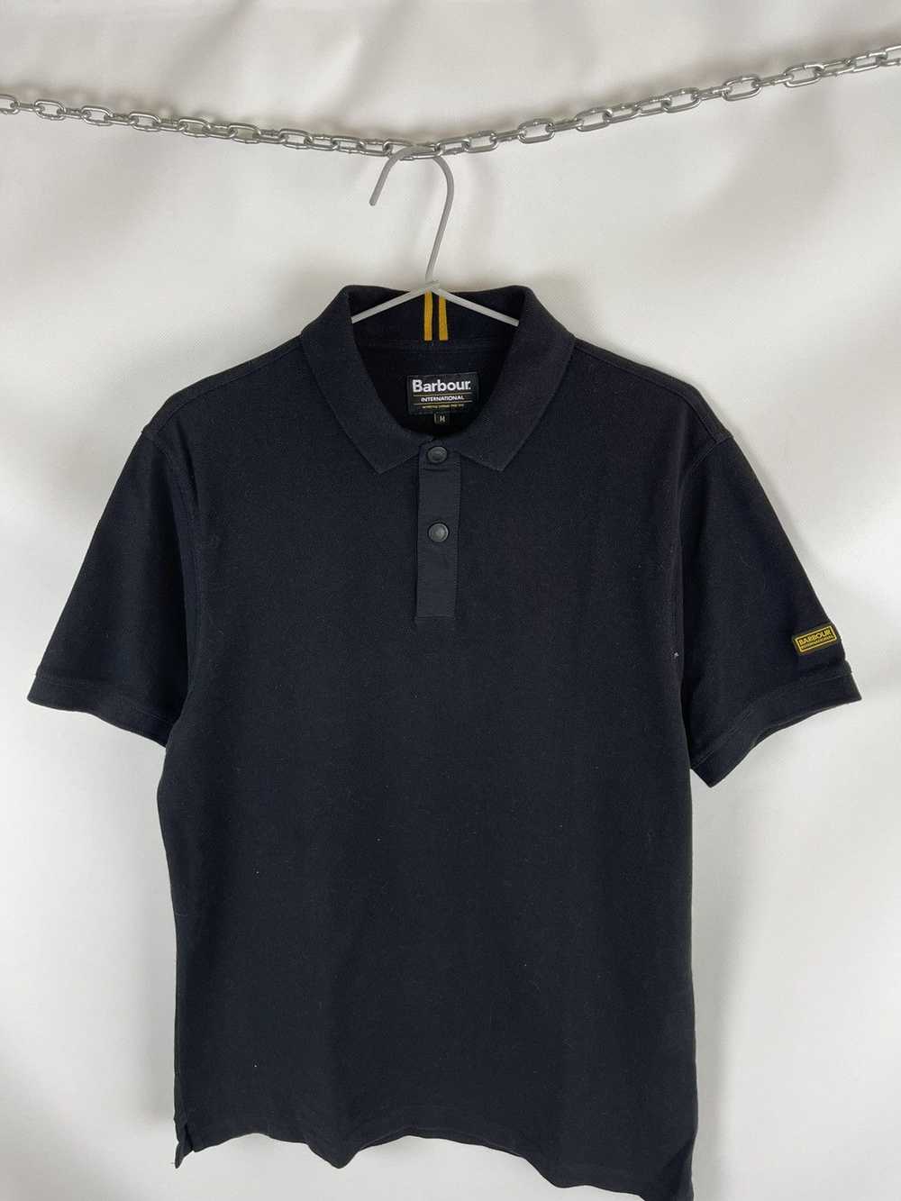 Barbour Barbour International logo striped polo t… - image 4