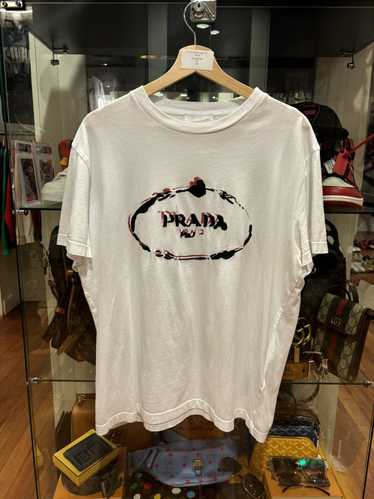 Prada Prada Milano 3D logo shirt white