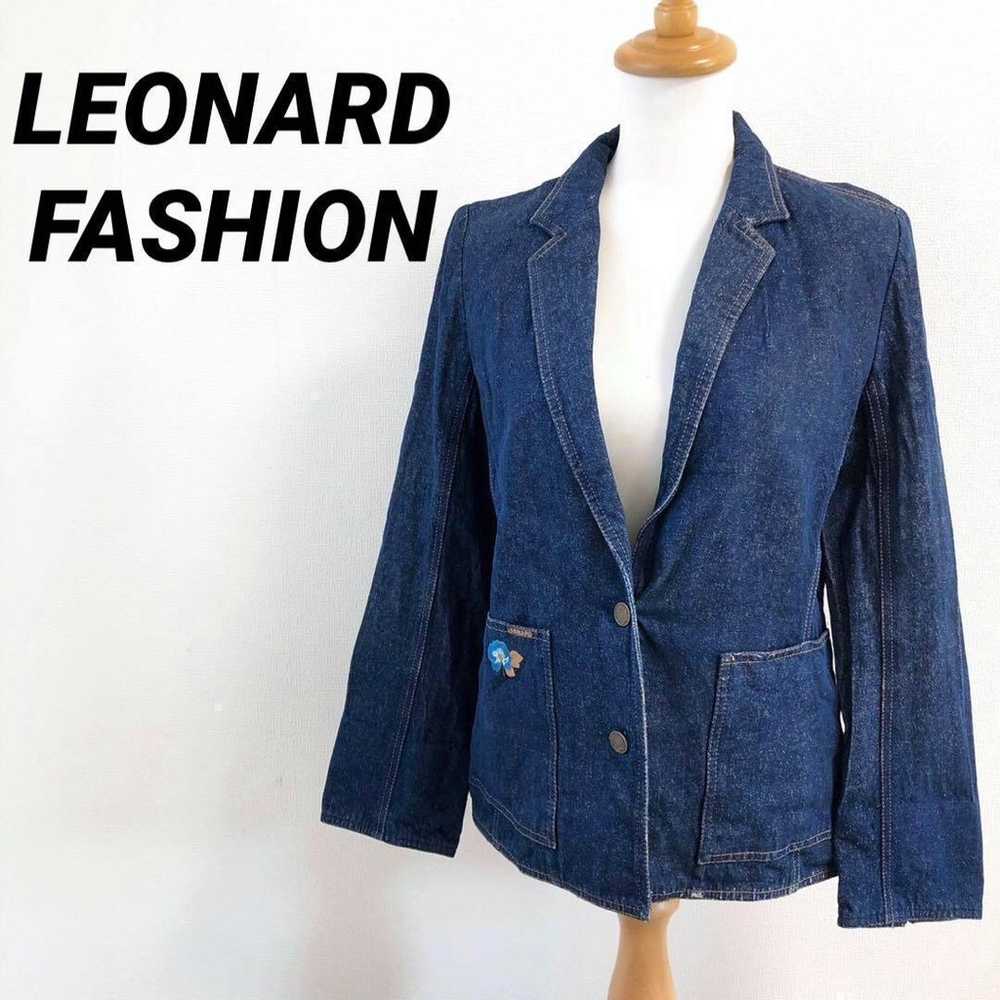 LEONARD FASHION Leonard Denim Jacket Embroidery F… - image 1