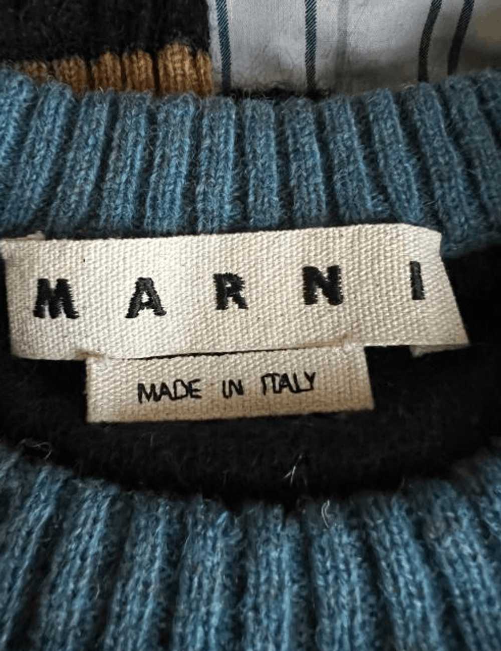 Marni Marni Mohair Heavy Contrast-Collar Striped … - image 7