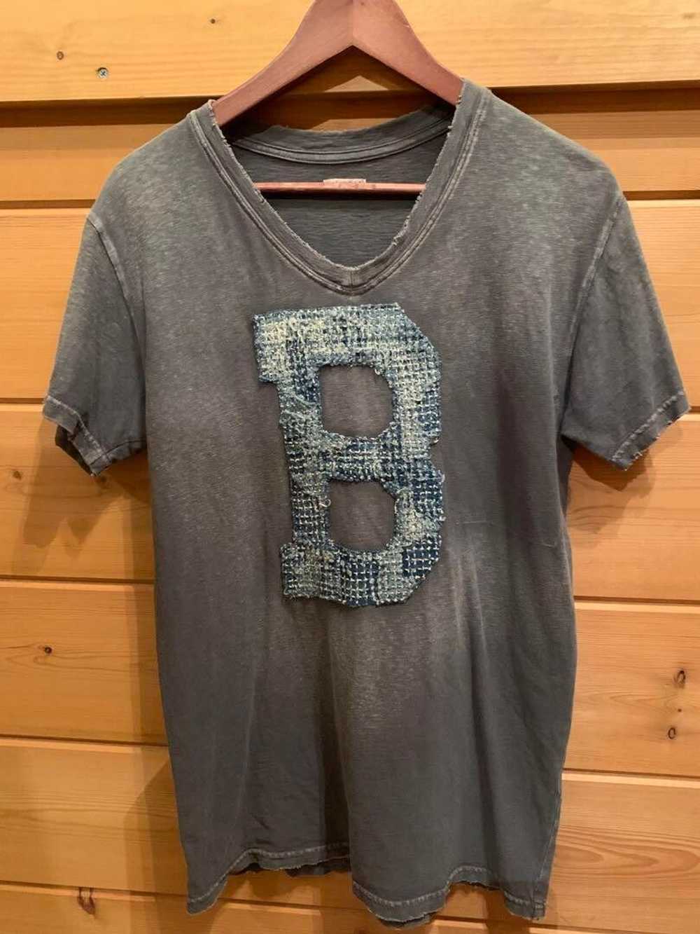 Kapital Distressed Sashiko Boro Football Tee - image 2