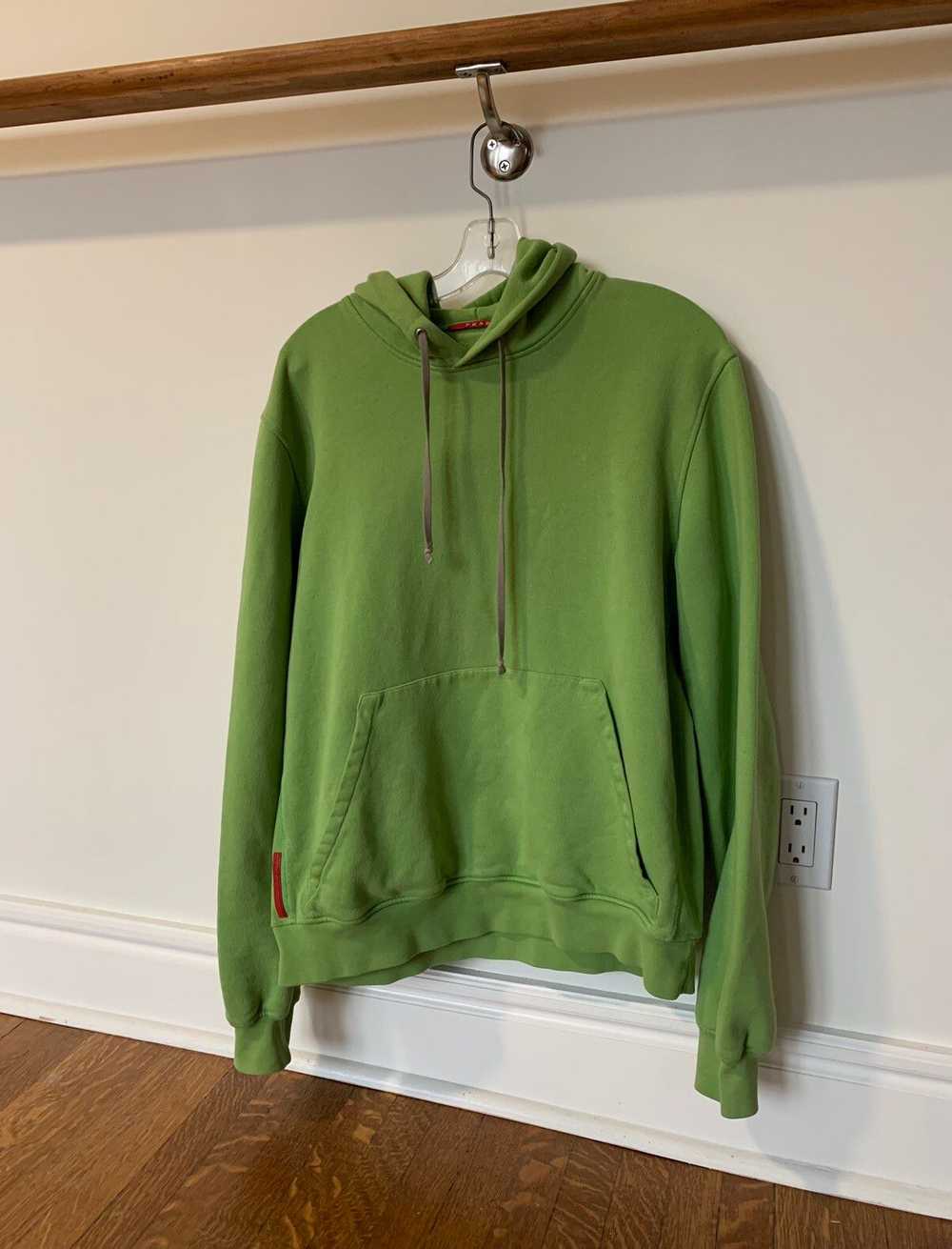 Prada × Vintage Cute Ass Green Prada Pullover Hoo… - image 2