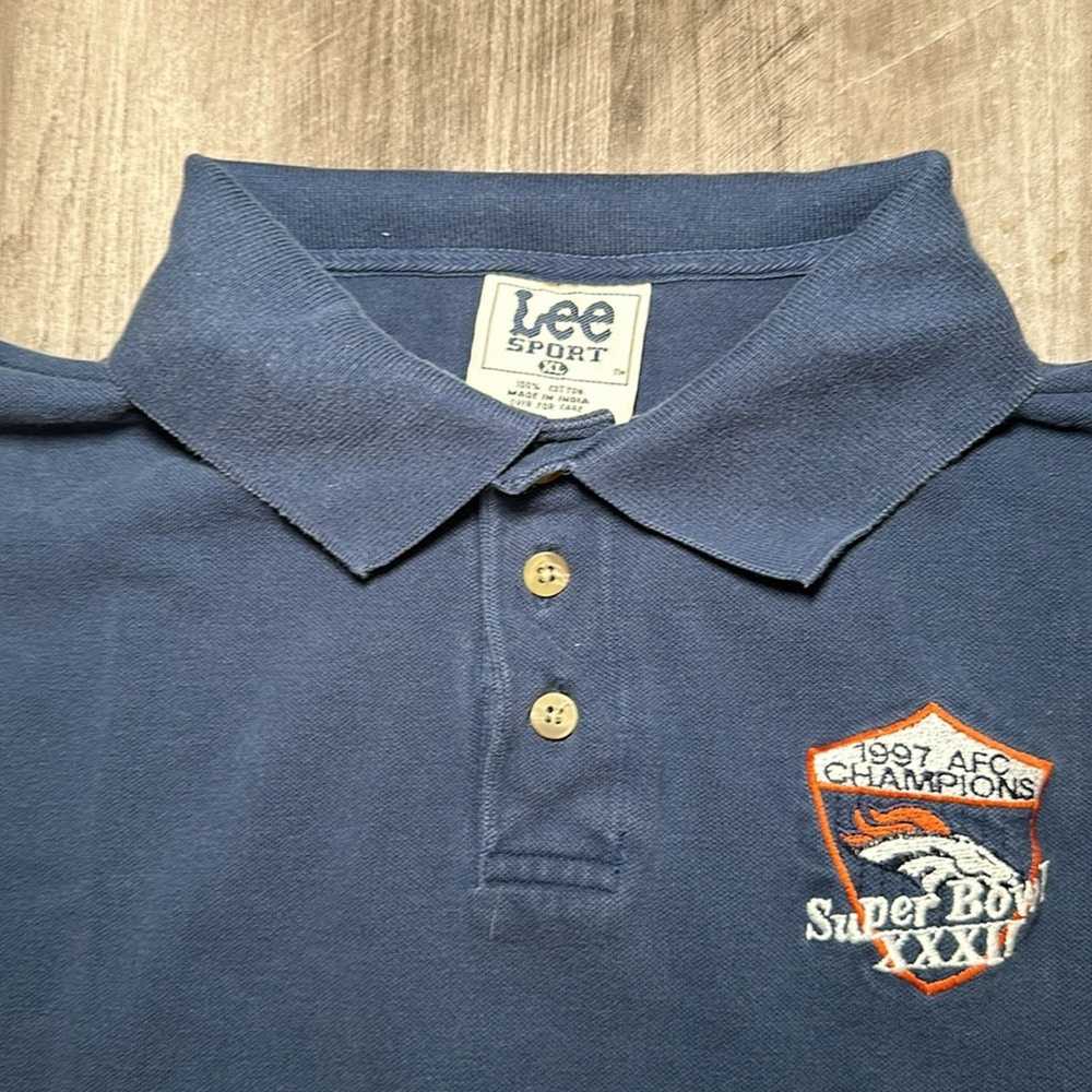 Lee Denver Broncos Vintage Lee Sport Polo - XL - image 6