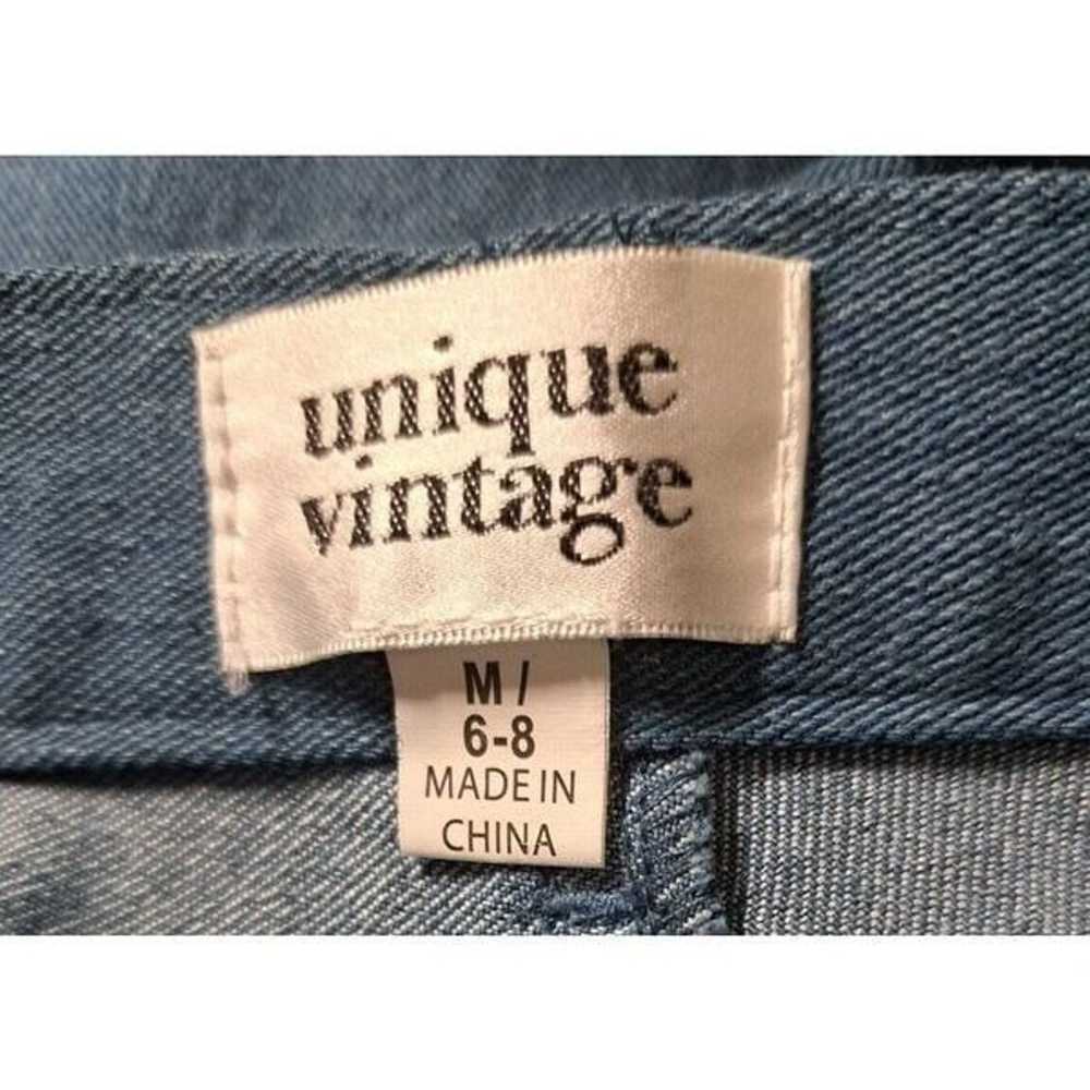 Unique Vintage Jeans Size Medium 6-8 Denim Flare … - image 10