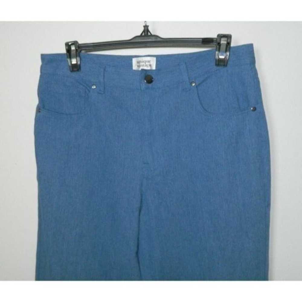 Unique Vintage Jeans Size Medium 6-8 Denim Flare … - image 4