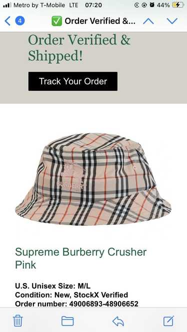 Burberry × Supreme Supreme Burberry Crusher