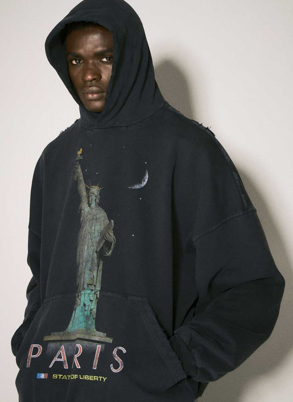 Balenciaga Paris Liberty Hooded Sweatshirt - image 1