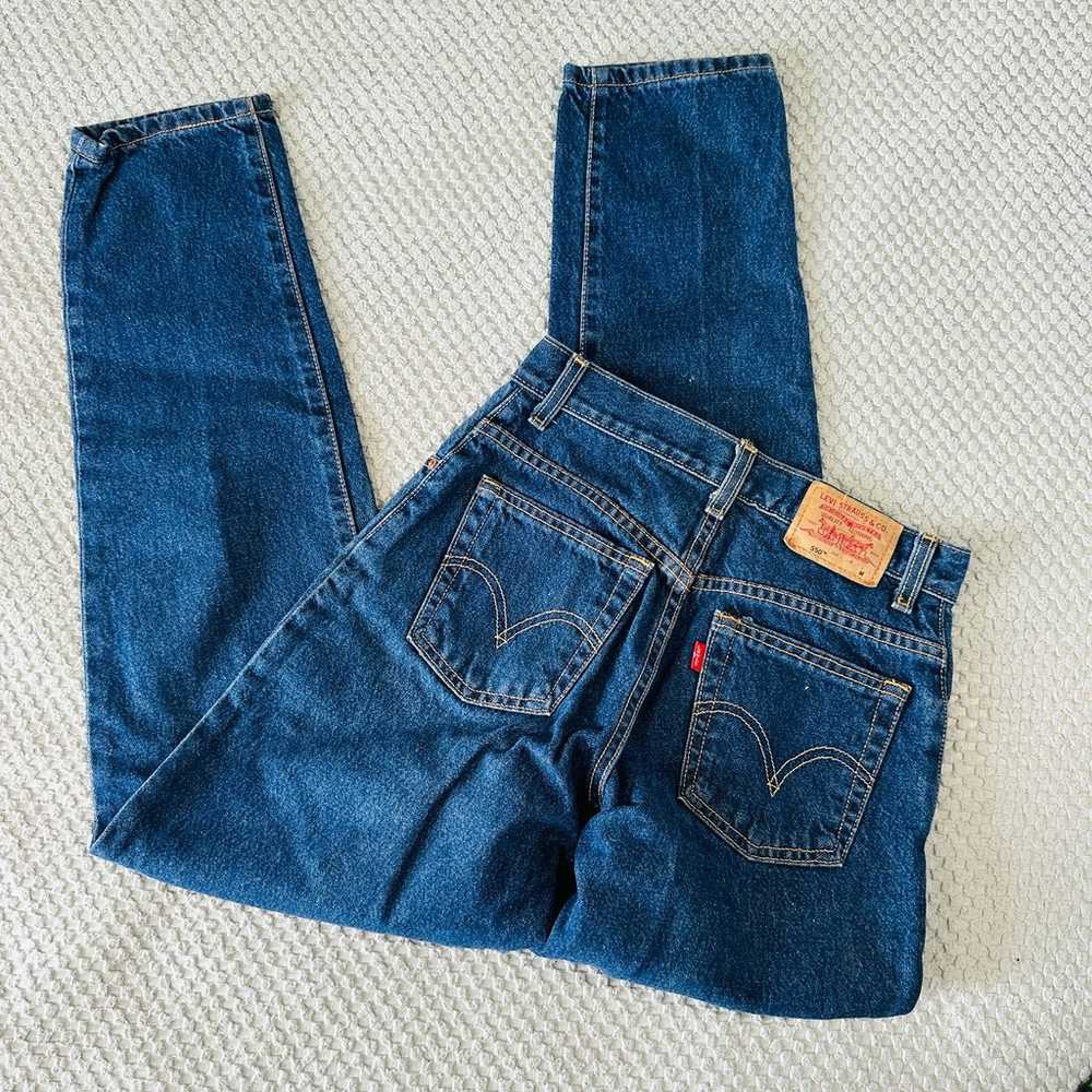 VINTAGE LEVI'S DARK BLUE DENIM CLASSIC RELAXED 55… - image 1