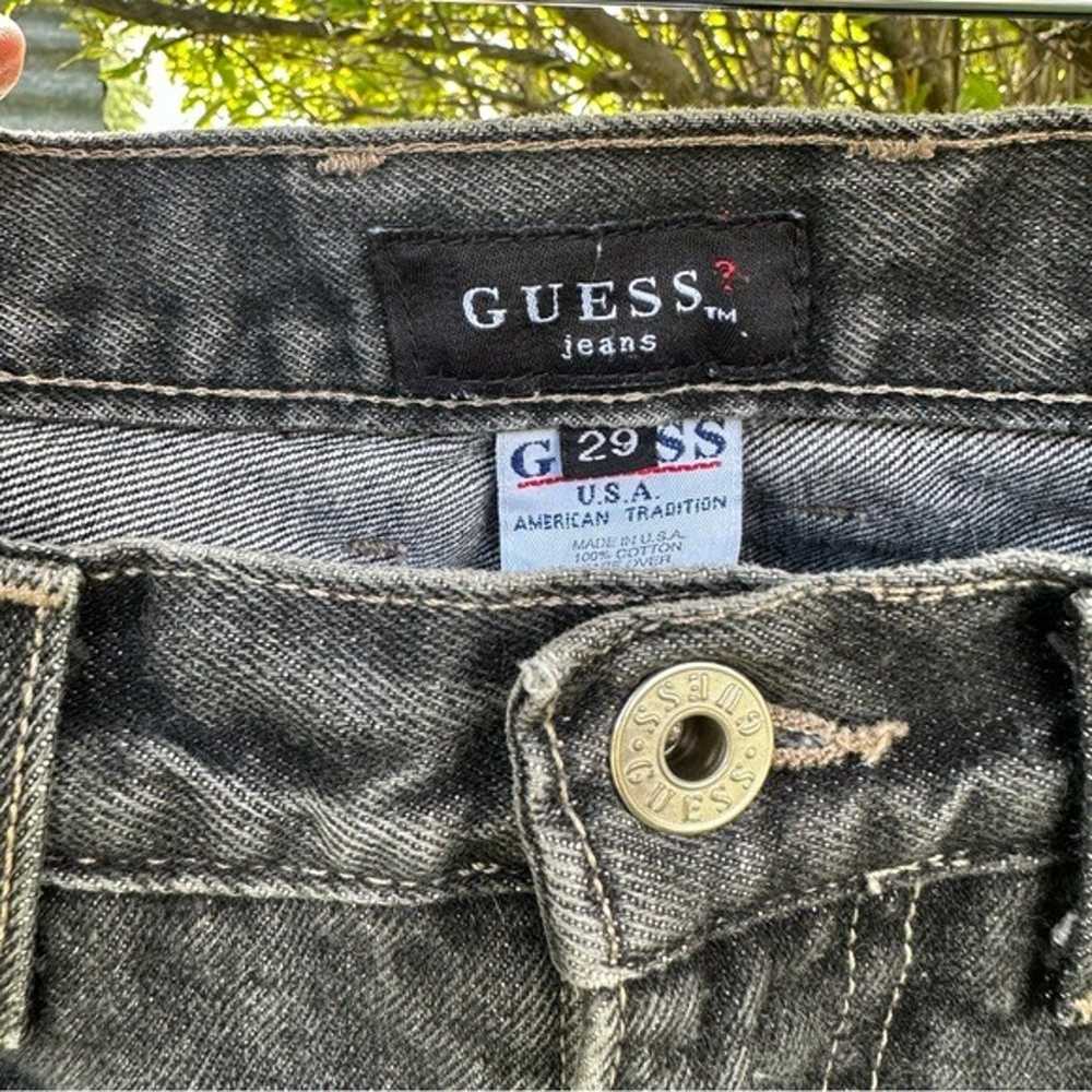 Vintage Guess Dark Gray Denim Jeans - image 5