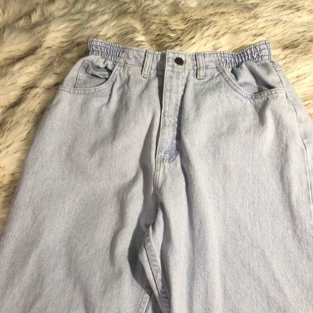 Vintage Lee Light Wash High Rise High Waisted Mom… - image 2