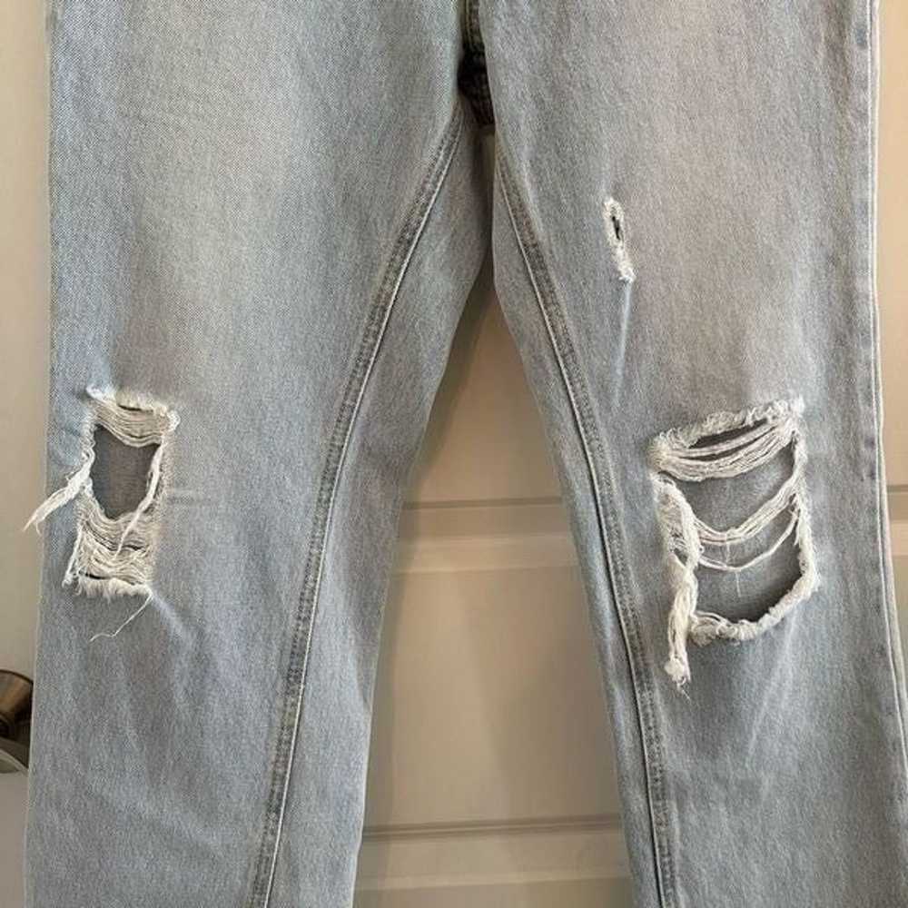 Avec Les Filles Distressed Split Hem Jeans - image 4