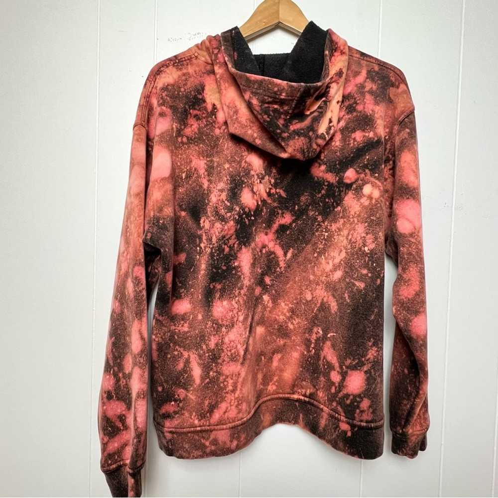 Fila Fila Black Pink Marble Tie Dye Pullover Hood… - image 7