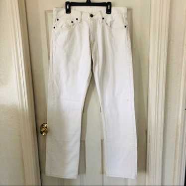 LEVIES 514 vintage high waisted white denim unise… - image 1