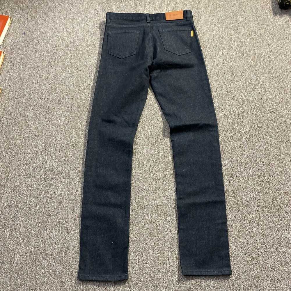 SANDRO Paris Black Dark Wash Button Fly Jeans 27 … - image 11