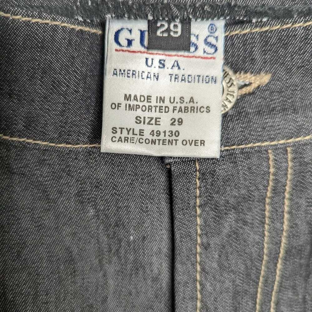 Vintage 90's Guess Jeans High Rise Flare Charcoal… - image 4