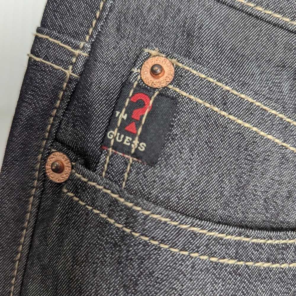 Vintage 90's Guess Jeans High Rise Flare Charcoal… - image 6