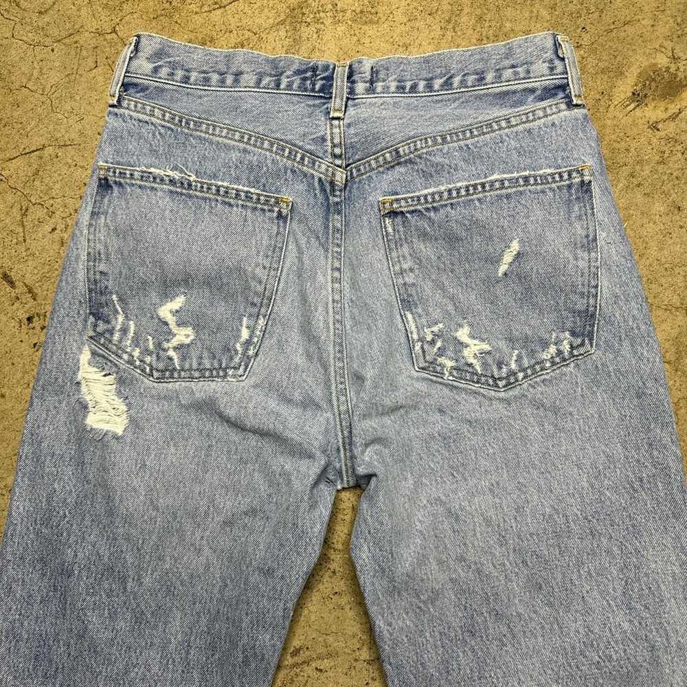 AGOLDE Women's Blue Jeans size 27 distressed grea… - image 7