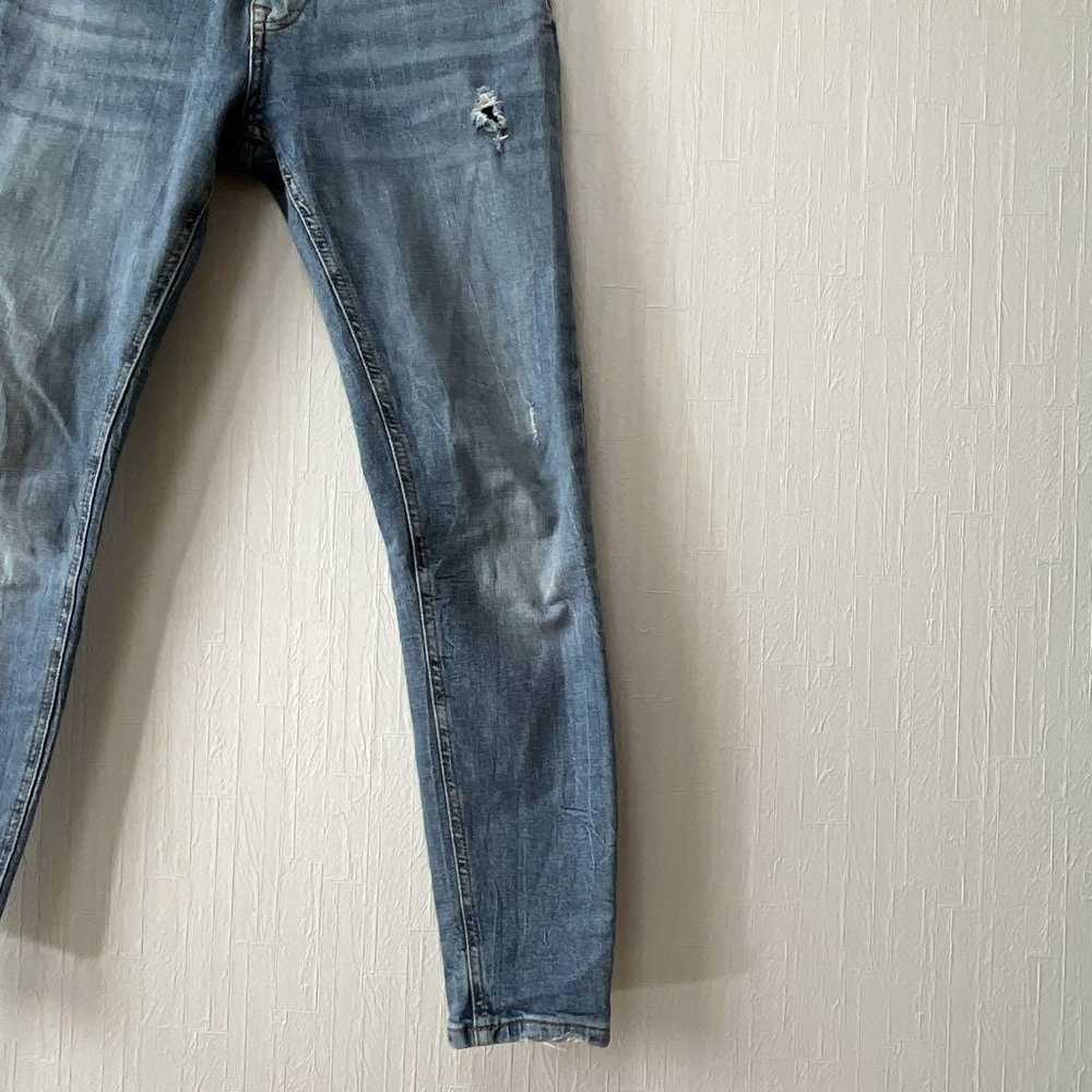 a0869 Excellent Condition ZARA 【38】 Denim Damage … - image 5