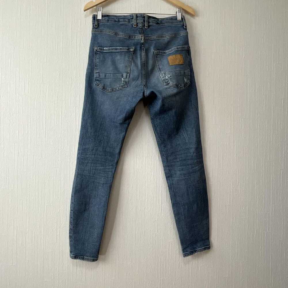 a0869 Excellent Condition ZARA 【38】 Denim Damage … - image 7