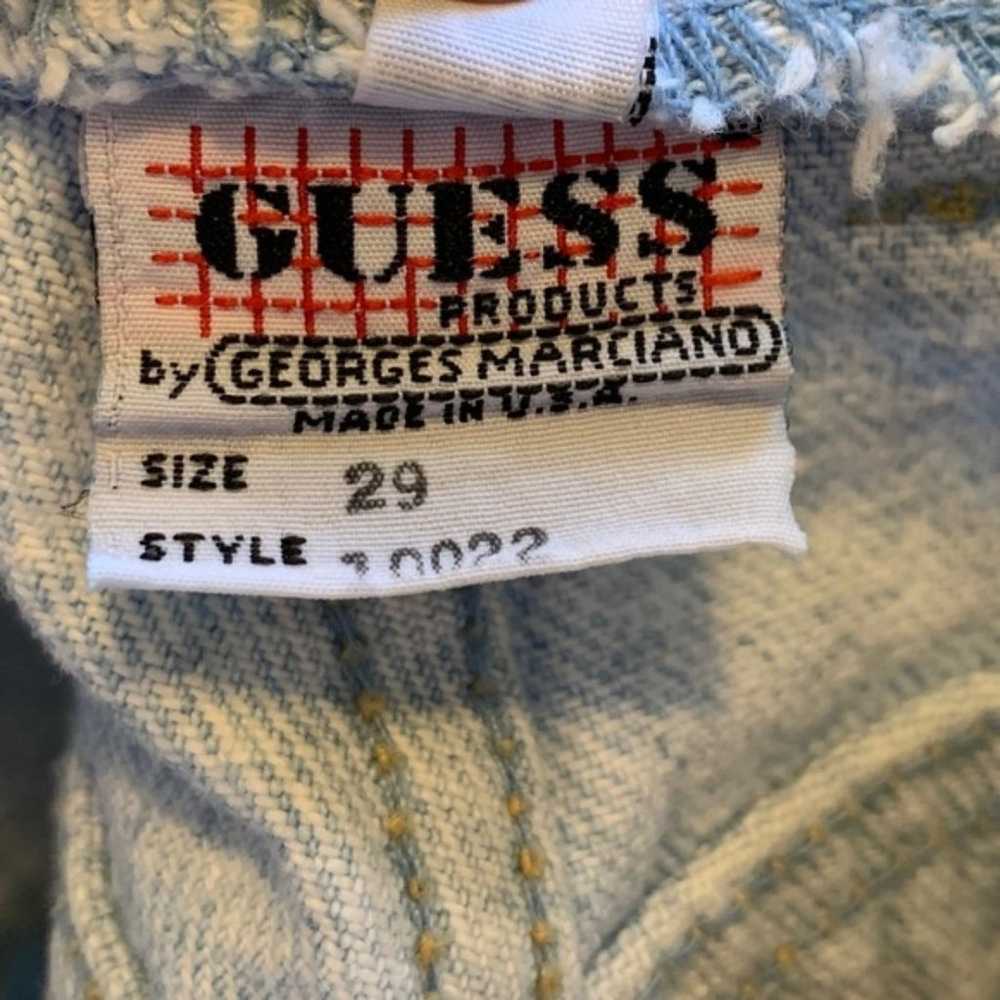 Vintage Guess Women's Acid Wash High Rise Zip Ank… - image 9