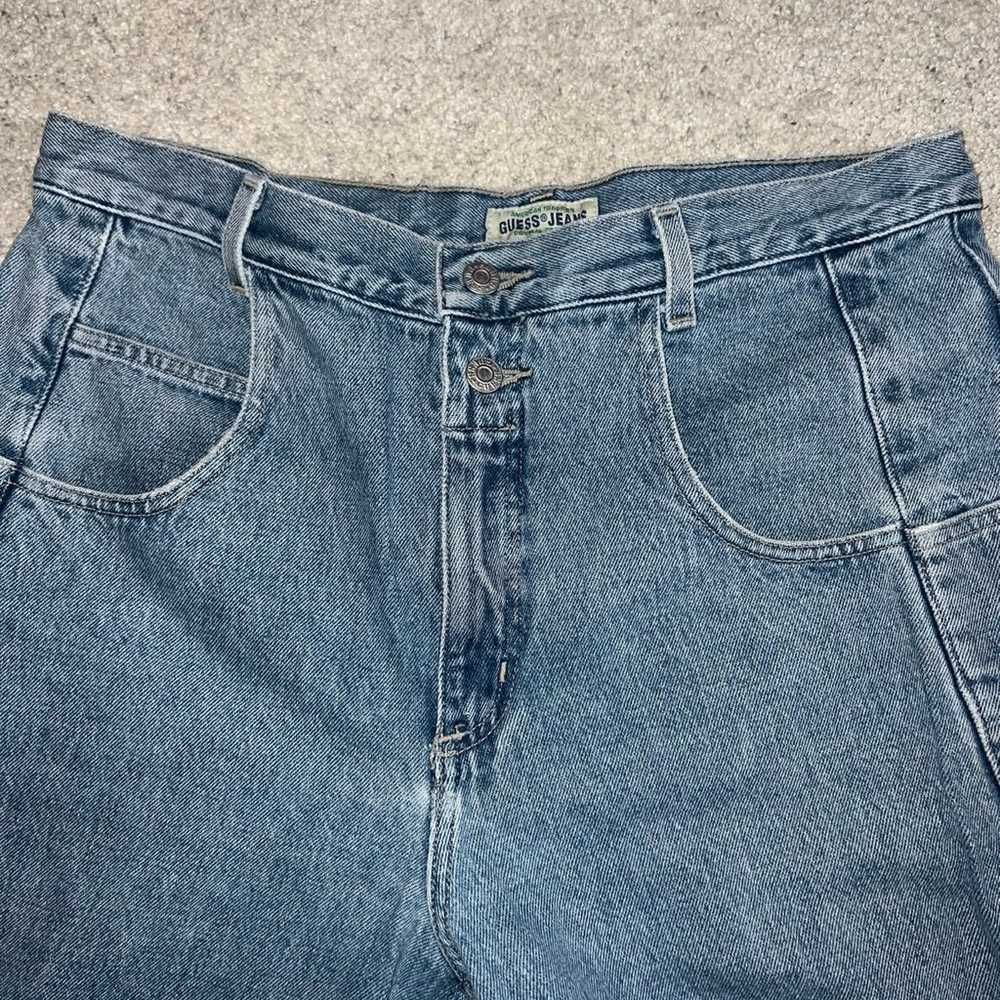 VTG Guess Jeans USA 32 X 30 High Wait Tapered   1… - image 2