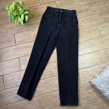 Rocky Mountain Black Vintage Mom Jeans Western Si… - image 1