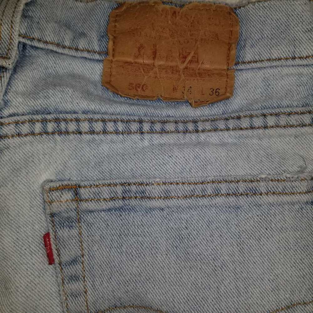 Vtg 1990s Levi's 560 Tapered leg mon jeans sz 34x… - image 5