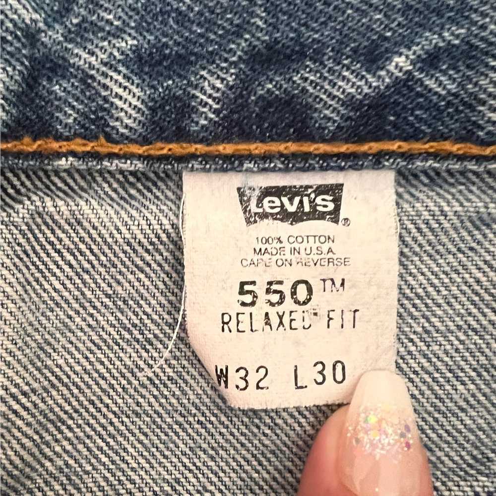 Vintage Levis 550 Relaxed Fit Unisex Jeans - image 9