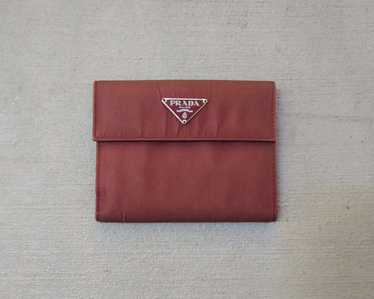 Original Vintage Prada Milano buying Billfold Wallet Checkbook Coin Purse