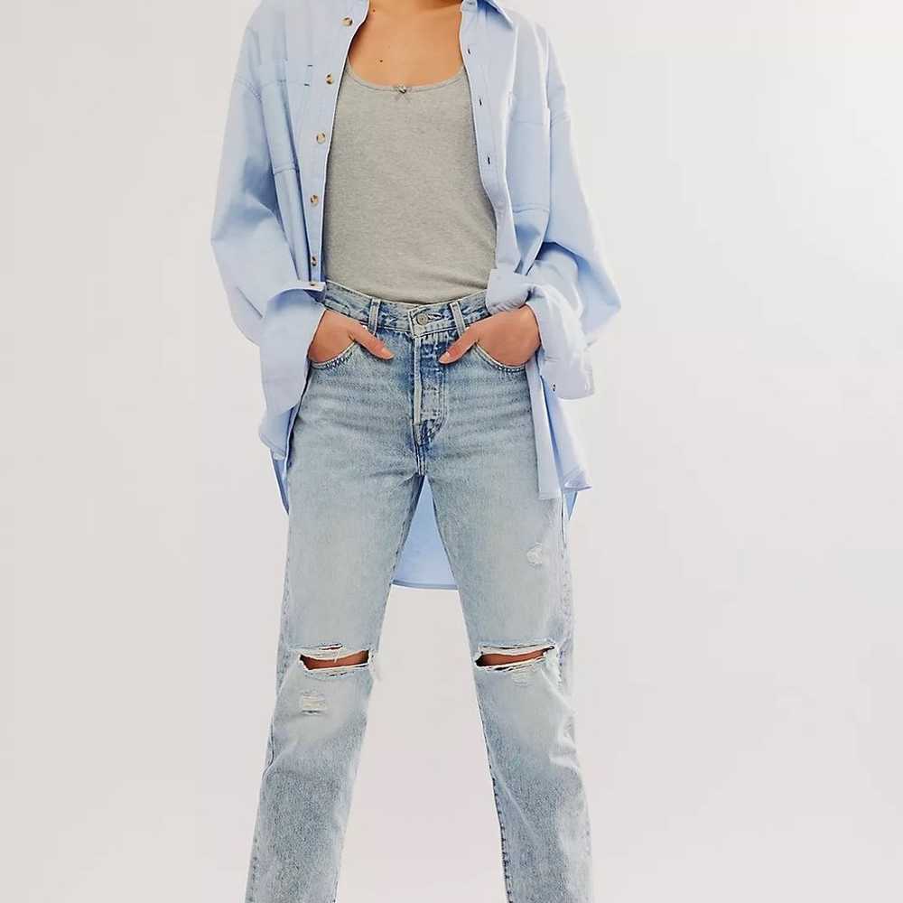 Free People Levi's 501 Straight Leg Distressed li… - image 2