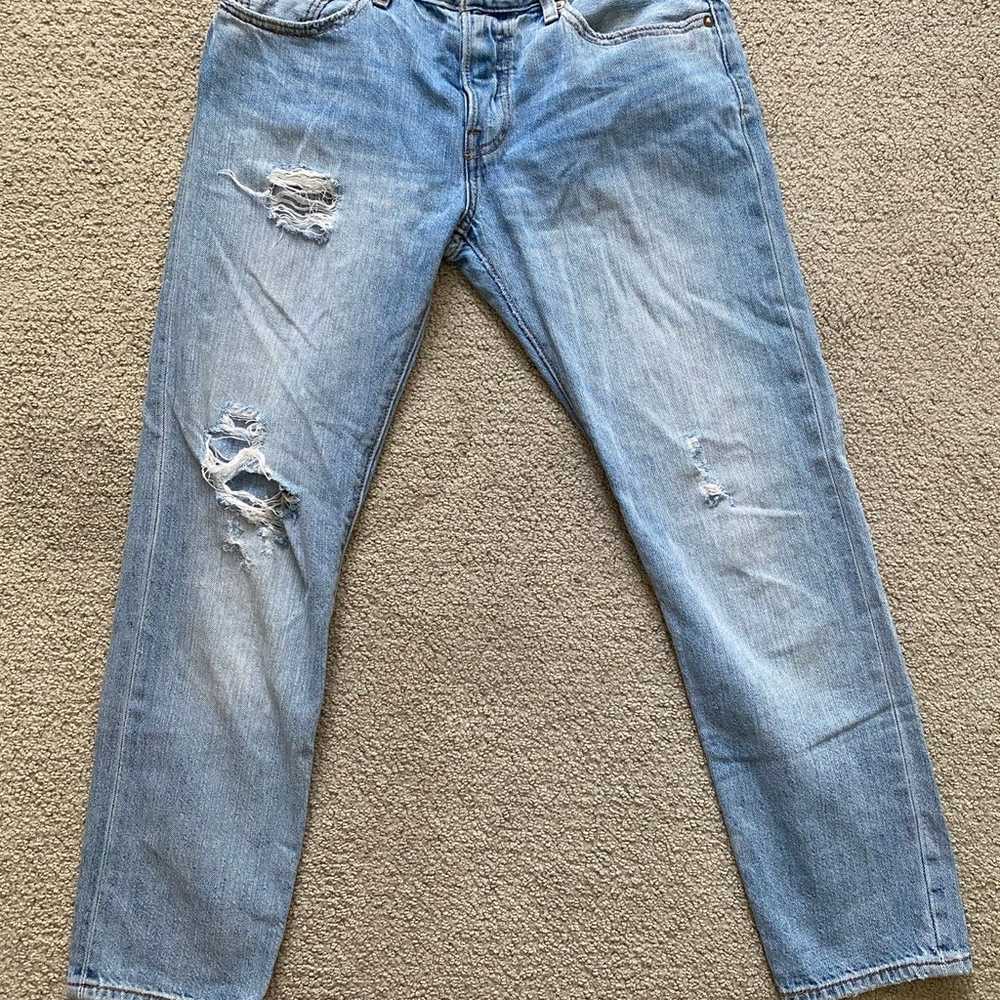 Free People Levi's 501 Straight Leg Distressed li… - image 3