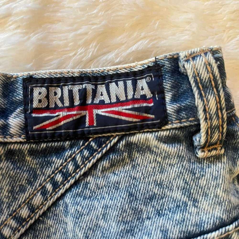 Vintage women Brittania  Acid Wash Jeans - image 7