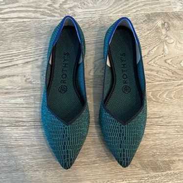 Rothy’s The Point X Python Print In Spruce - image 1