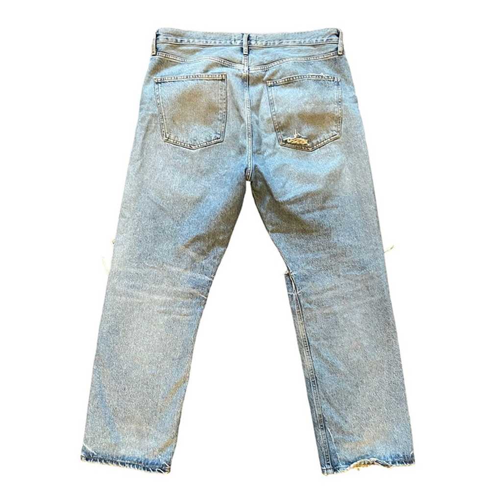 Agolde 90’s High Rise Loose Fit Medium Wash Distr… - image 5