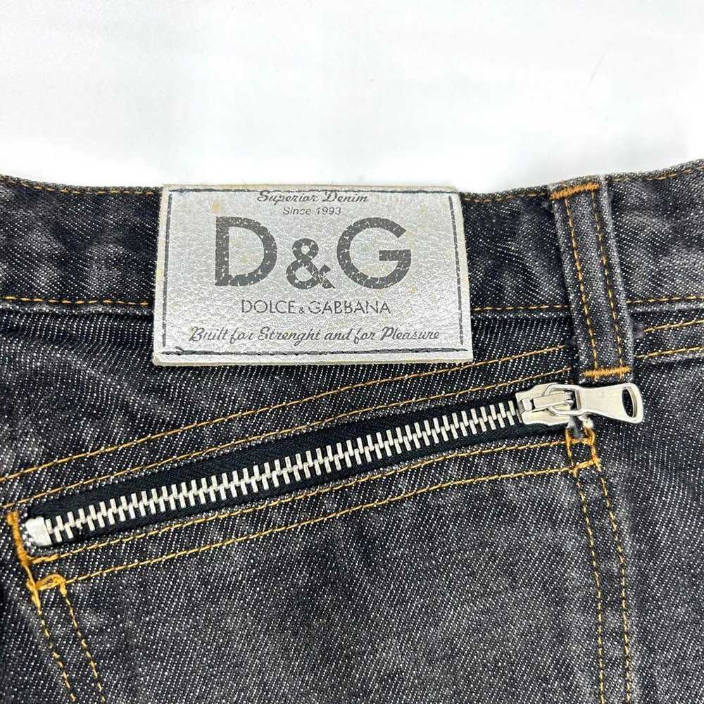 D&G Dolce & Gabbana Denim Pants Jeans Black Made … - image 5