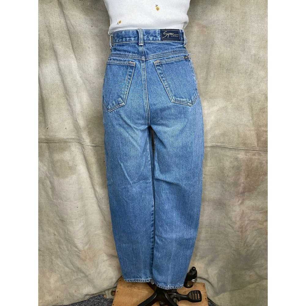 Vintage 90s Light Wash Denim Sync Union Bay High … - image 7