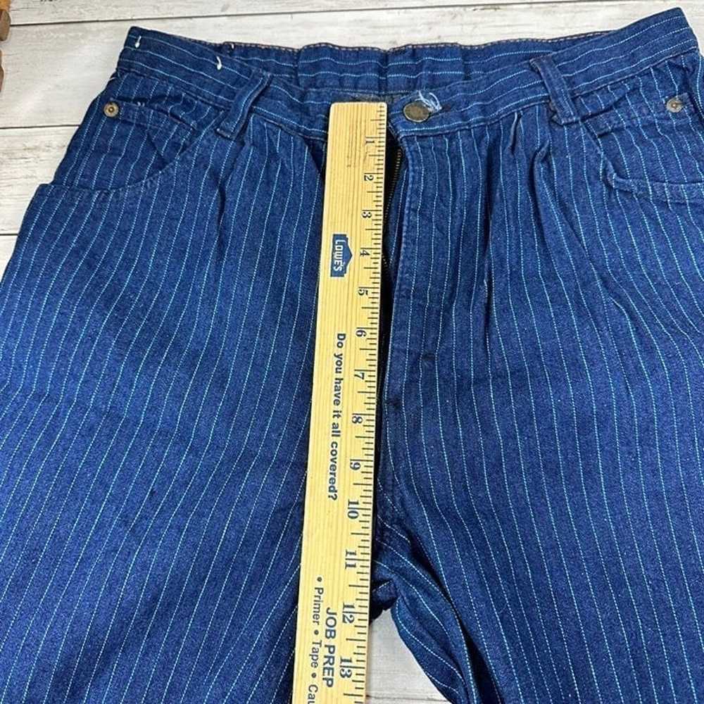 Vintage 80s Brooks Rugged Wear Blue Pin Striped J… - image 11