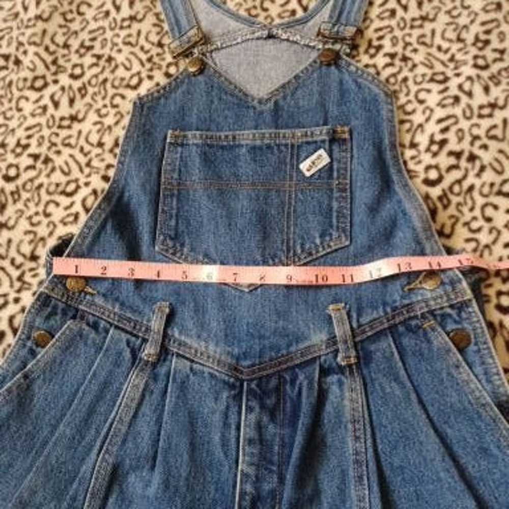 Vintage 80's "Guess" Blue Jean Bibs - image 10