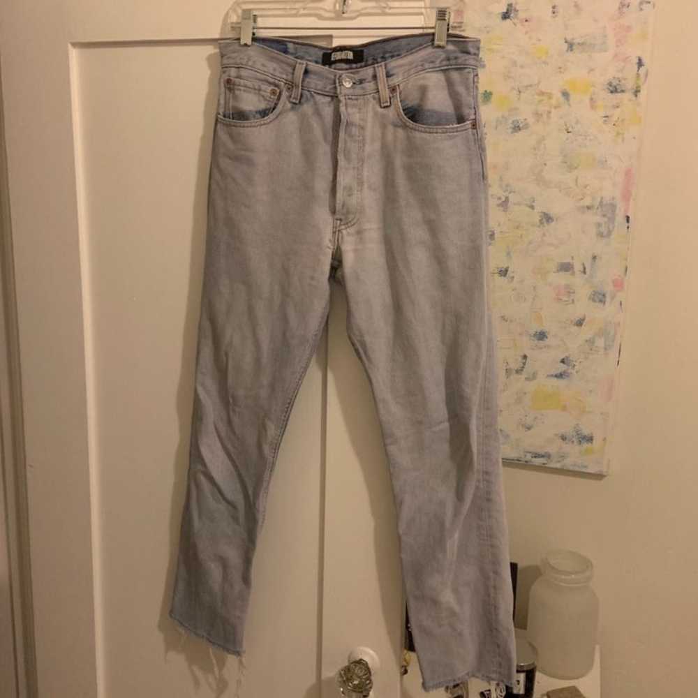 Reformation repurposed levi jeans - image 1