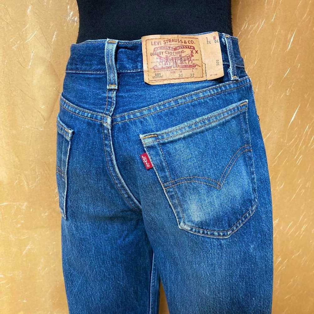 90s USA made Levi's 701 501 STUDENT High Waist W30 - image 3