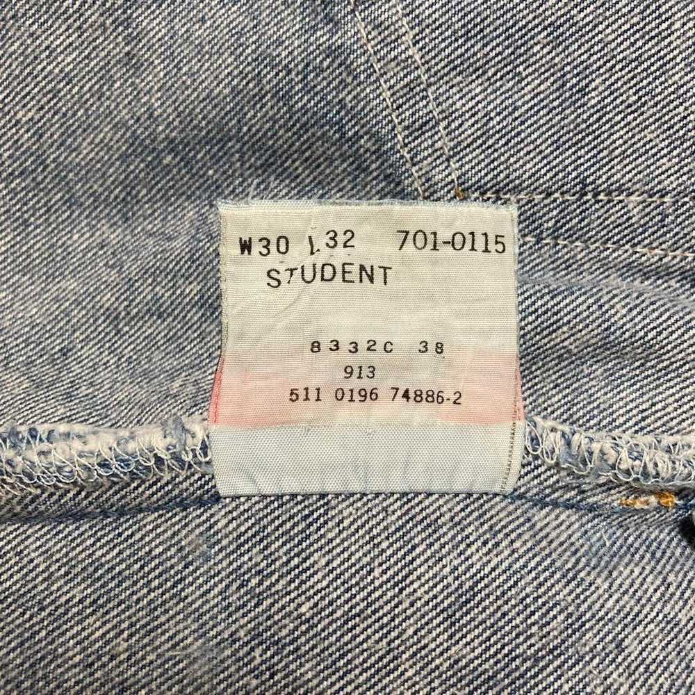 90s USA made Levi's 701 501 STUDENT High Waist W30 - image 6