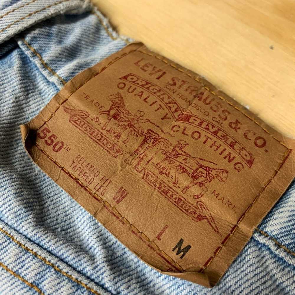 RARE Vintage 80s LIGHT BLUE Levis TAPERE - image 5