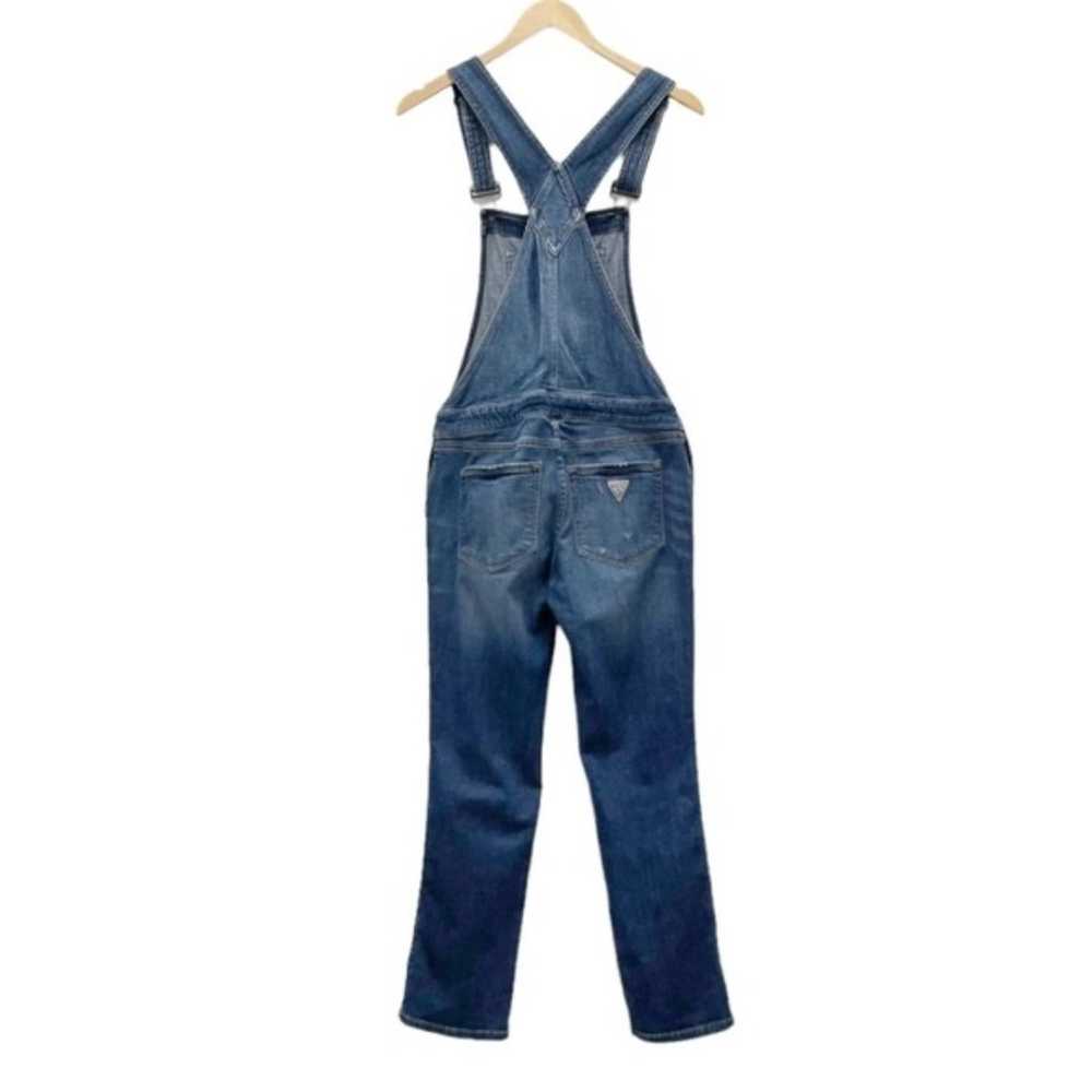 Vintage Guess Jeans Distressed Denim Overalls Med… - image 3