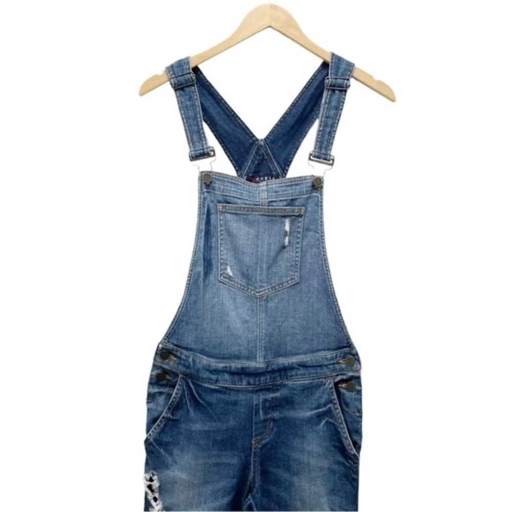 Vintage Guess Jeans Distressed Denim Overalls Med… - image 7